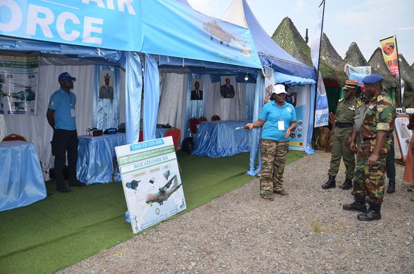 The Air Force at the Douala International Business and Trade Fair (FIAC).