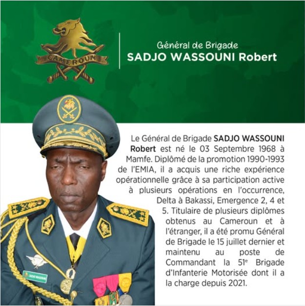 B𝗶𝗼𝗴𝗿𝗮𝗽𝗵𝗶𝗲 𝗲𝘅𝗽𝗿𝗲𝘀𝘀 du Général de Brigade 𝗦𝗮𝗱𝗷𝗼 𝗪𝗮𝘀𝘀𝗼𝘂𝗻𝗶 𝗥𝗼𝗯𝗲𝗿𝘁