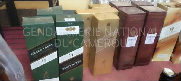Fight against counterfeiting and smuggling : The Mewoulou Gendarmerie post nabs an alleged fake whisky producer.