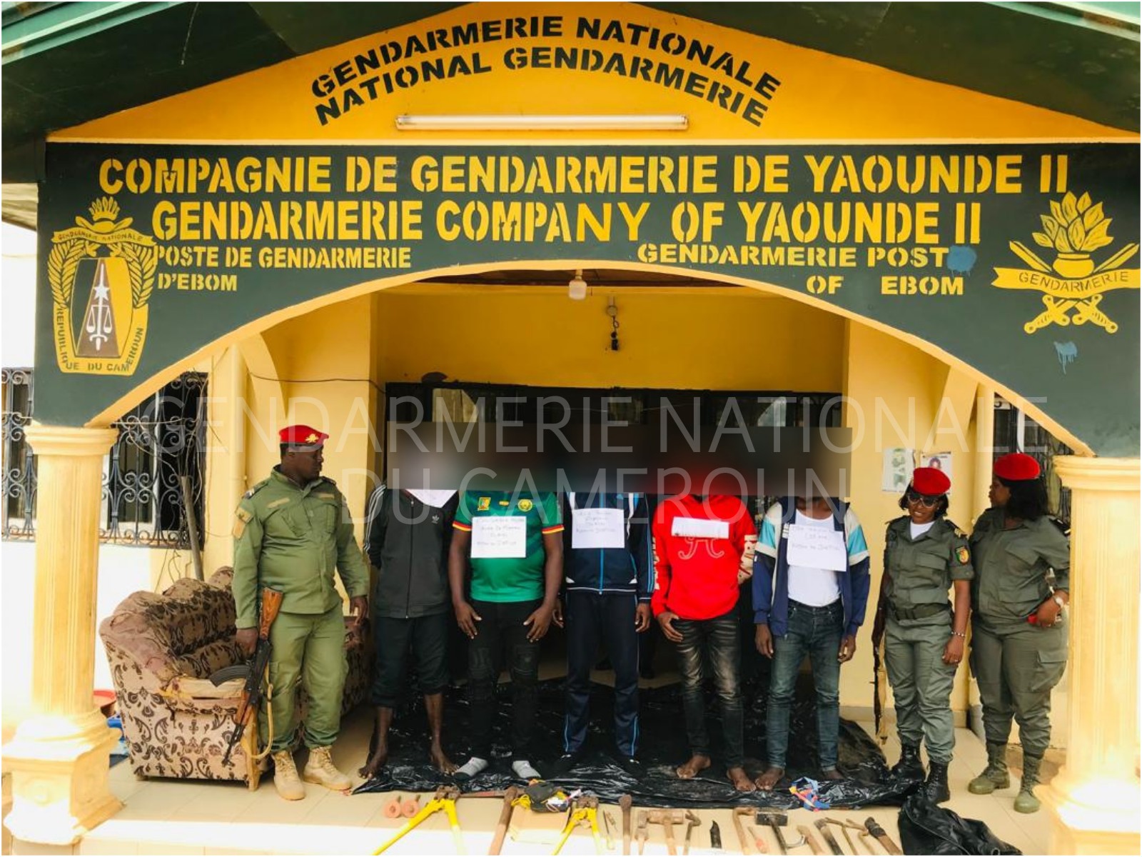 Lutte contre le grand banditisme : démantèlement et interpellation d’un gang de malfrats par les éléments de l’Etat-Major compagnie de Yaoundé II