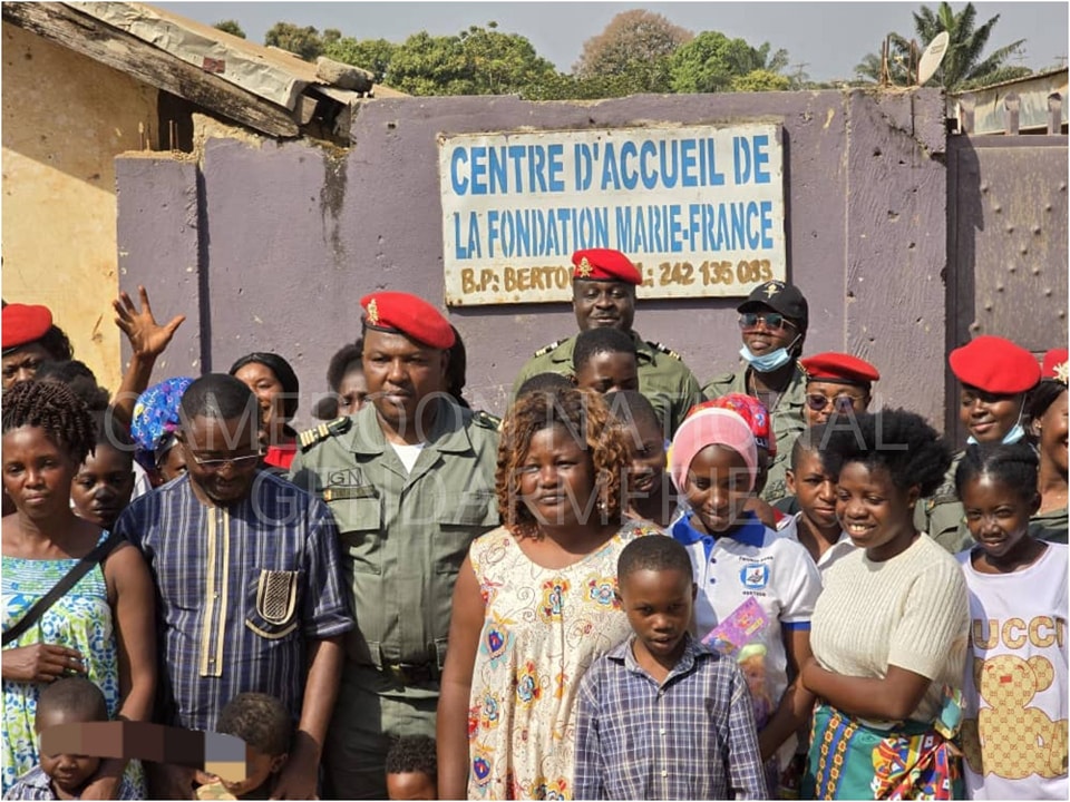 End-of-year social activities; East Gendarmerie Legion stands by the side of underpriviledge children.