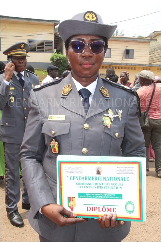 Gendarme of the month: Lieutenant AISSATOU, best trainee of the 3rd Gendarmerie Unit Commander course