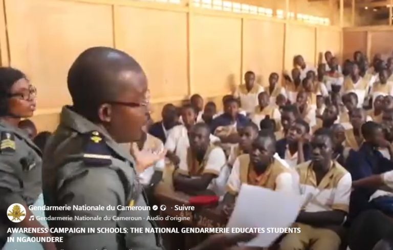 AWARENESS CAMPAIGN IN SCHOOLS: THE NATIONAL GENDARMERIE EDUCATES STUDENTS IN NGAOUNDERE