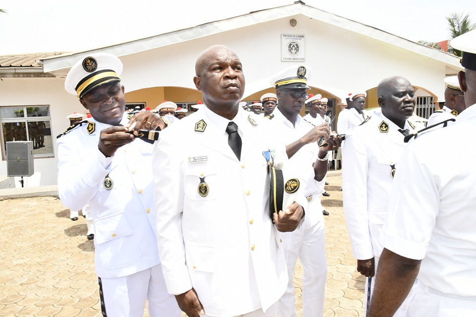 “April 1st epaulette award ceremony at the Navy Staff”.