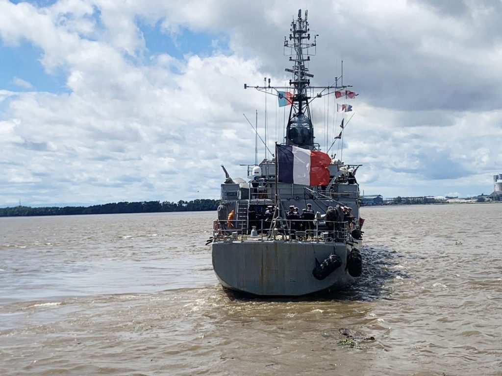 ‘STOPOVER OF THE FRENCH OFFSHORE PATROL VESSEL DUCUING AT THE AUTONOMOUS PORT OF DOUALA’.