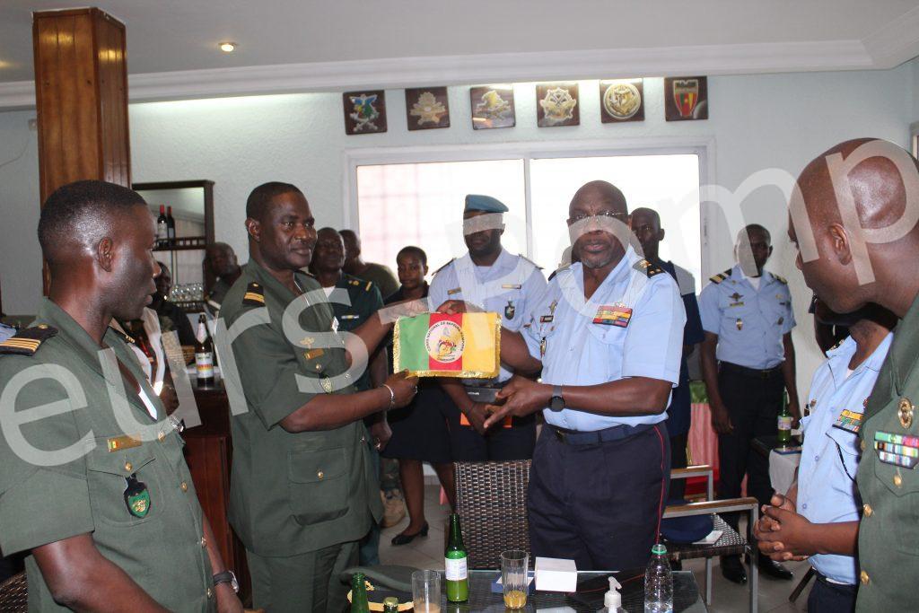 Audience Délégation Ecole de Guerre du Sénégal au Poste de Commandement du Corps National de Sapeurs-Pompiers.