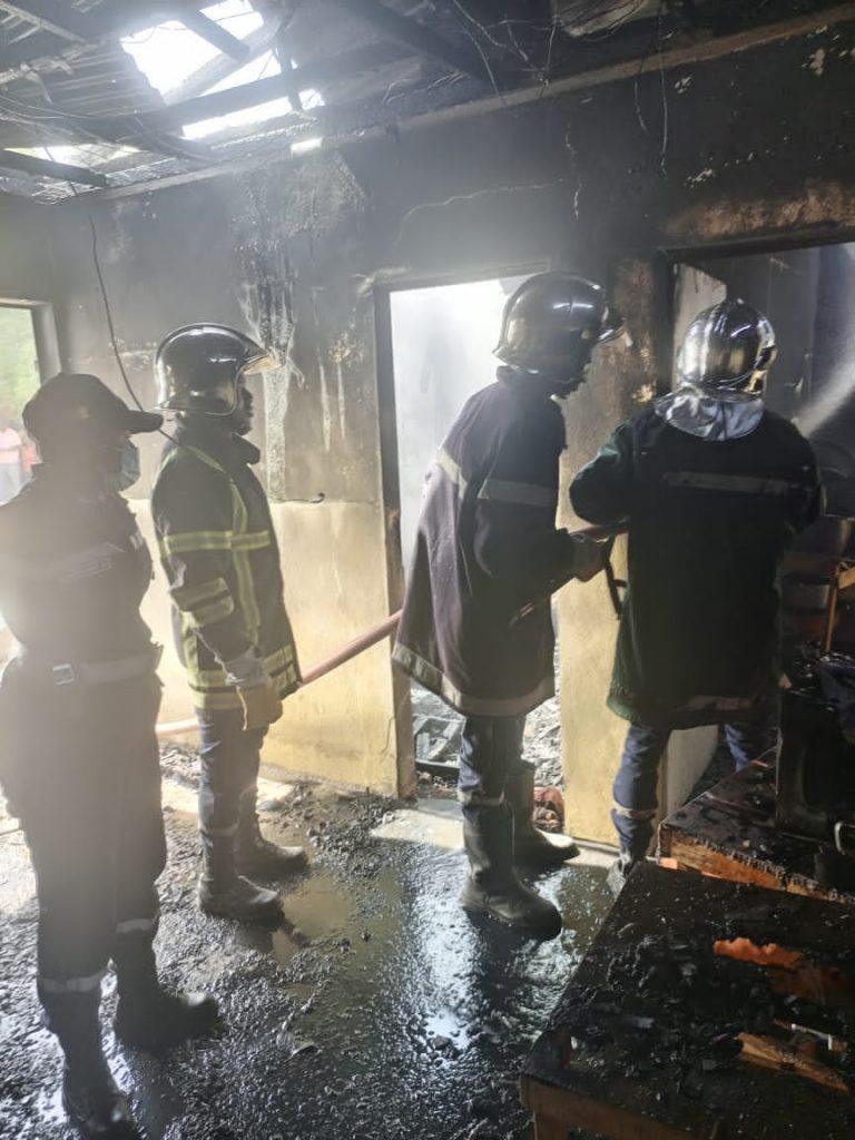 Apartment fire, Zokok Laddéwo district in Maroua.