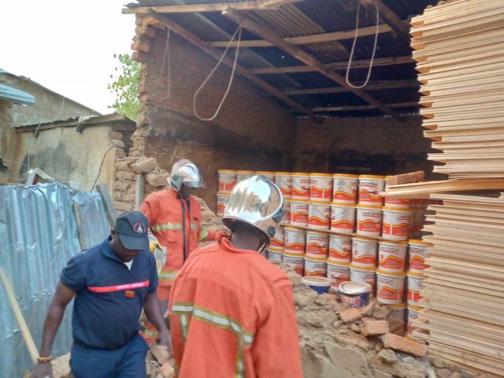 Effondrement d’un mûr, quartier Sokoto à Kousséri Samedi, 27 janvier 2024 aux environs de 17h05.