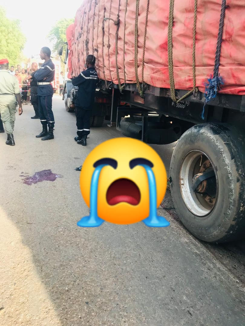 Traffic accident in the DJAMBOUTOU district, locality of HUILERIE.