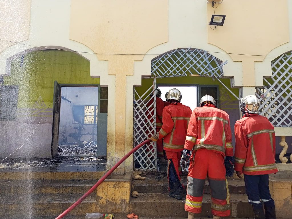 Flat fire , Goumati neighbourhood, Kousséri.