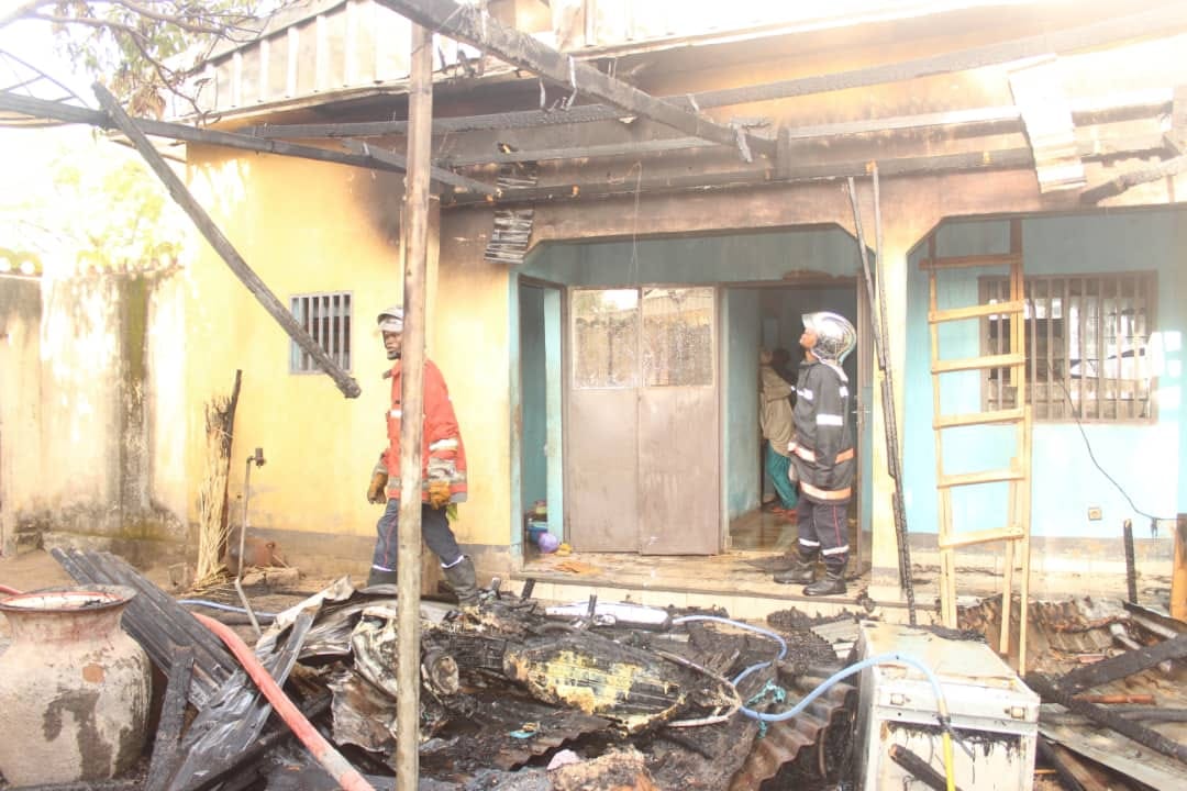 Apartment fire, Doursoungo district in Maroua.