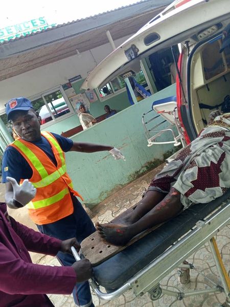 Secours routier, quartier Djarengol à Maroua.