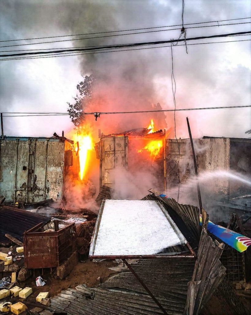 Intervention incendie à Ndogpassi – Douala