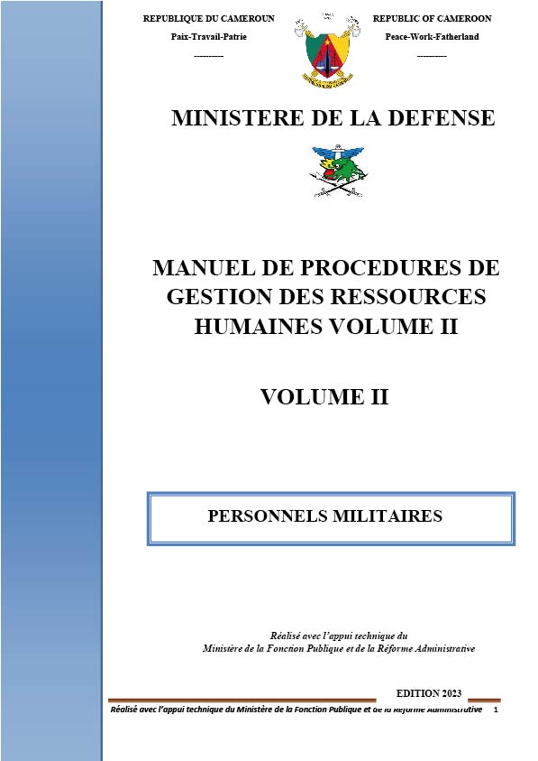 MGRH MINDEF_VOLUME 2 TOMES 1 à 6