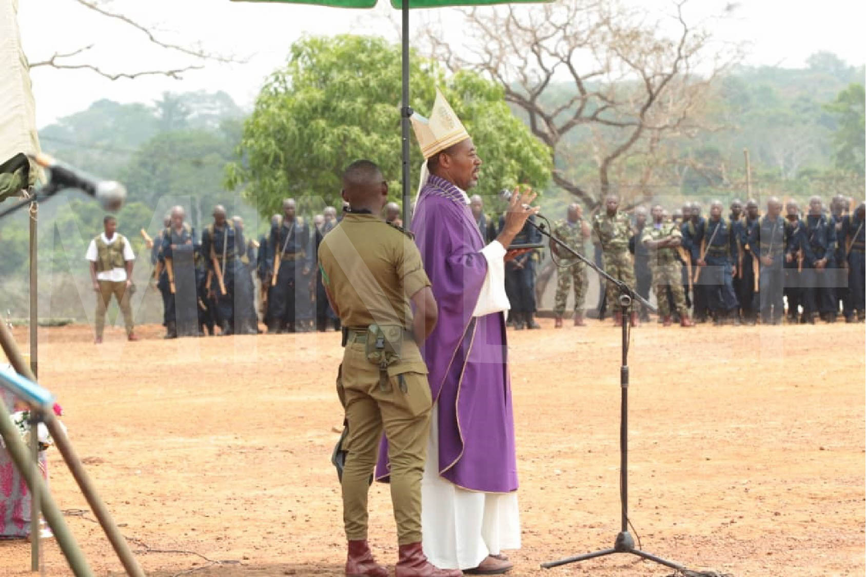 Messe inaugurale de formation de 700 recrues commandos de la garde Présidentielle.