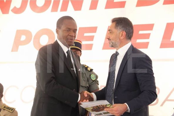 The Minister Delegate at the Presidency in charge of Defence, BETI ASSOMO Joseph signs a convention with PROMETAL Group, creating a special Fire Fighters Center in Bassa, Douala.