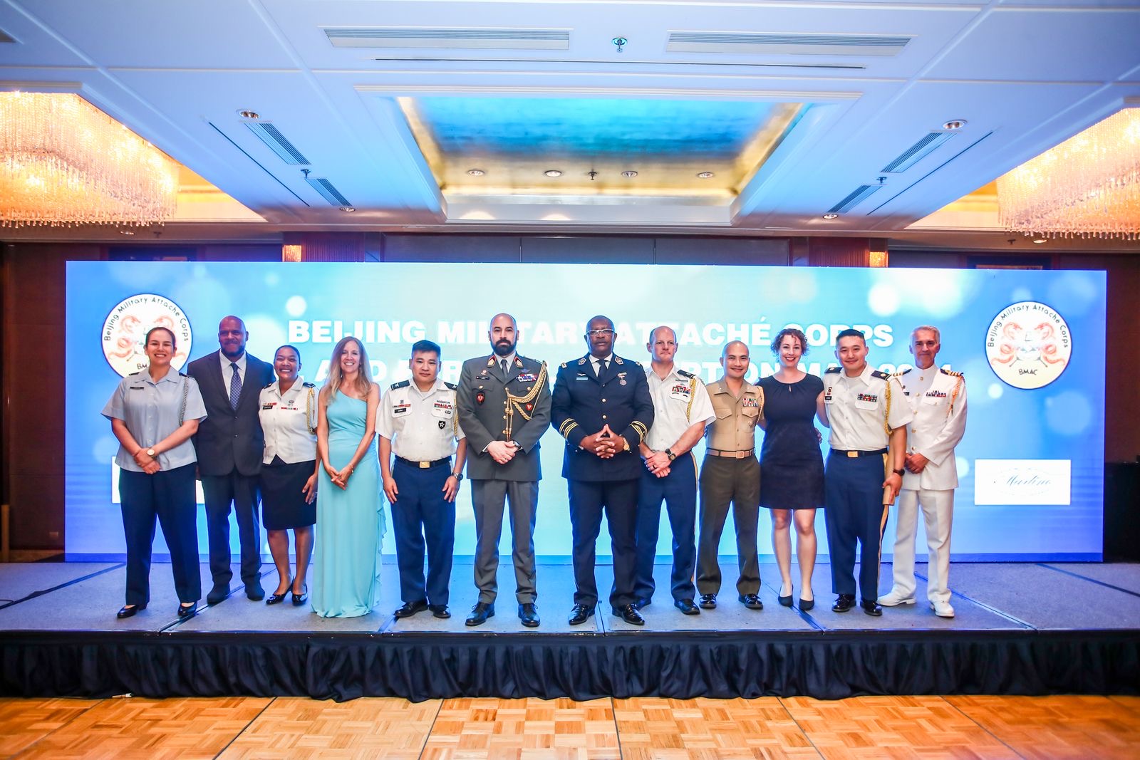 Hail and Farawell ceremony for the Military Attachés of about fifty countries, newly arrived in China and those who have arrived at the end of their stay.