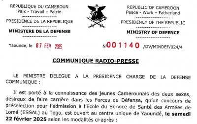 COMMUNIQUE RADIO-PRESSE : Concours ESSAL 2025