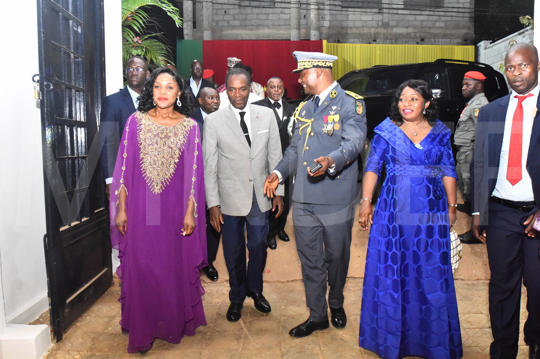 BOUM BISSOUE RAYMOND celebrates the award of the rank of Brigadier General in the presence of the Minister Delegate at the Presidency in charge of Defence on August 15.2025.
