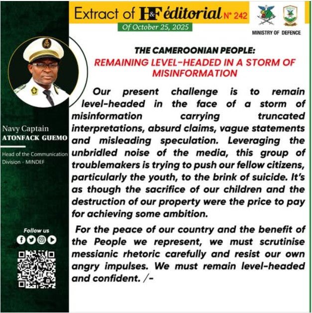 H&F EDITORIAL OF SATURDAY 25 OCTOBER 2025