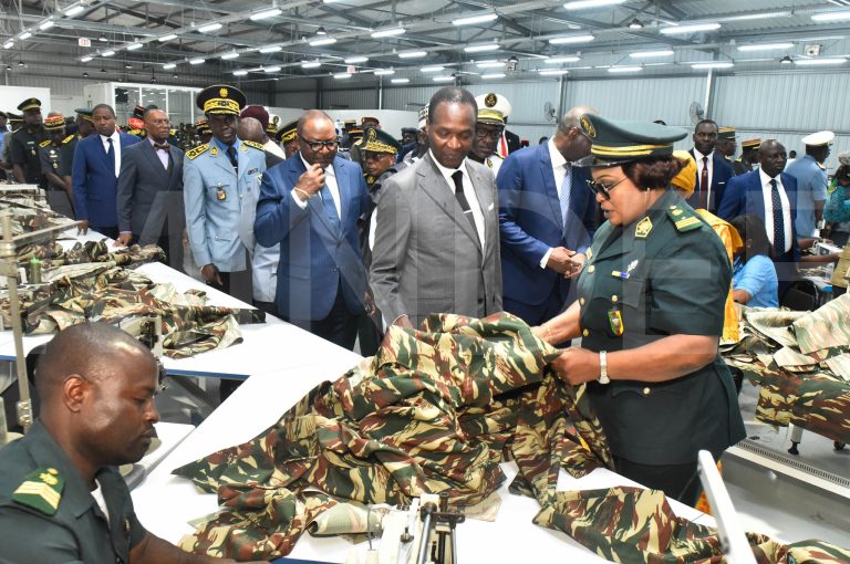 CÉRÉMONIE D’INAUGURATION DE L’ATELIER CENTRAL DE CONFECTION DES ARMEES ET DE LA GENDARMERIE AU CENTRE DE FORMATION TECHNIQUE DES ARMÉES À EKOUNOU