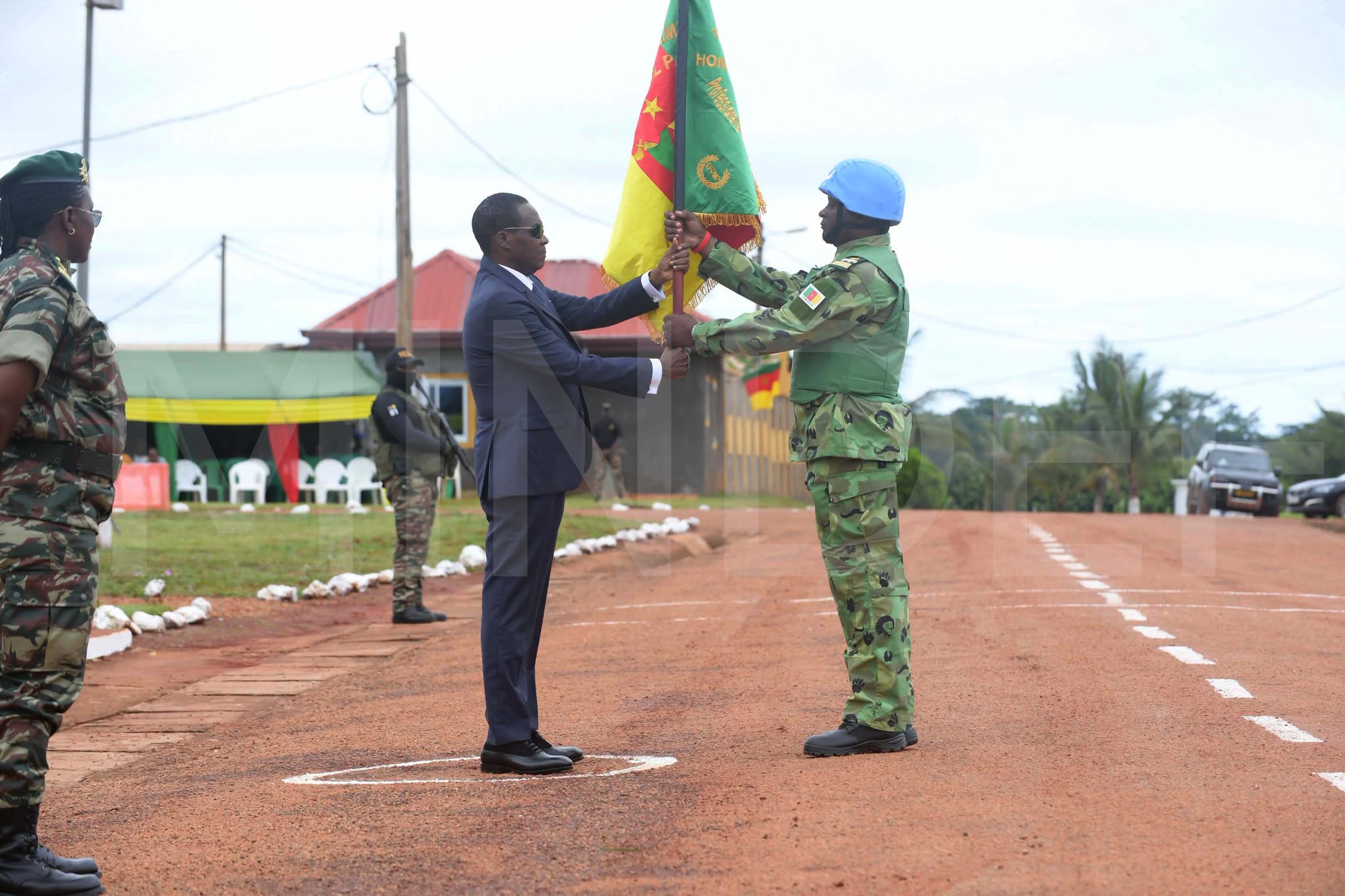 CAMEROON FLAGS OFF 13th BLUE HELMET CONTINGENT FOR MINUSCA